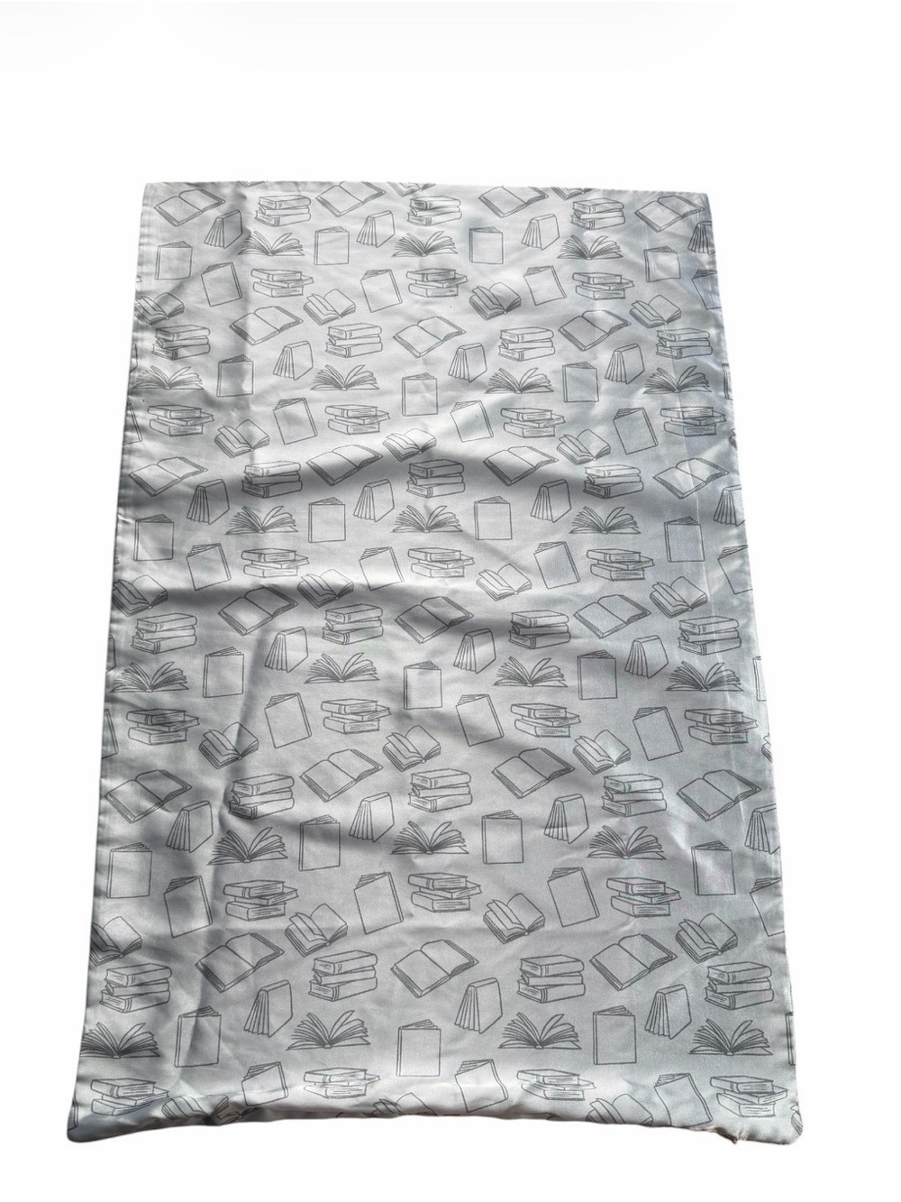 Paper Source Book Print Satin Pillowcase Zippered 18.5x28.5 Library Lover Gift